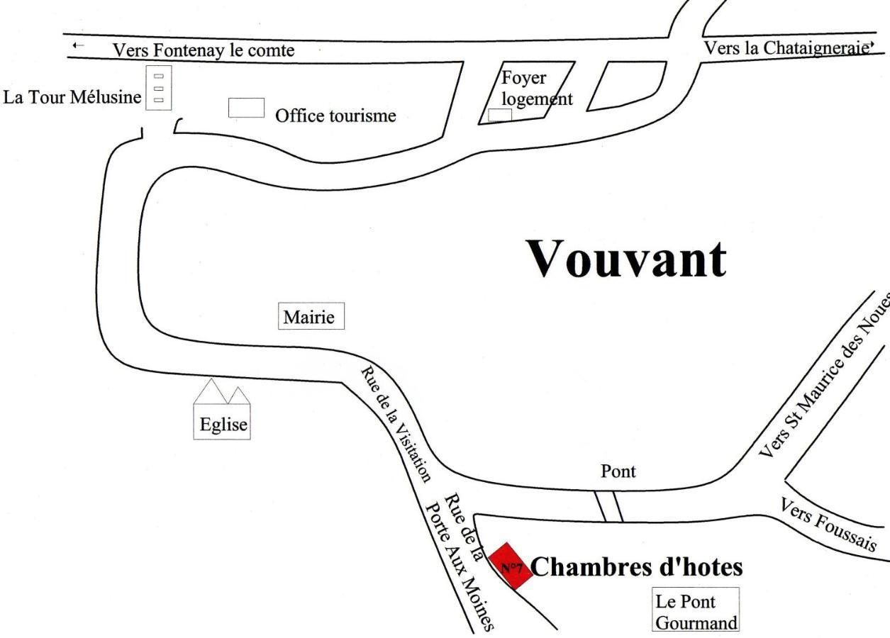 Chambres De La Porte Aux Moines Vouvant Zewnętrze zdjęcie